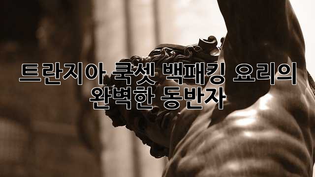 트란지아 쿡셋: 백패킹 요리의 완벽한 동반자
