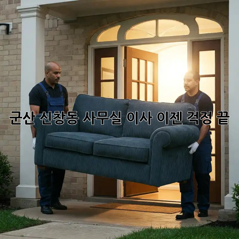 군산 신창동 사무실 이사, 이젠 걱정 끝!