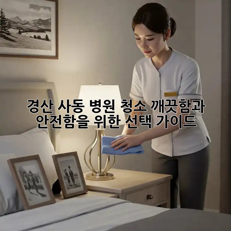 경산 사동 병원 청소, 깨끗함과 안전함을 위한 선택 가이드✨