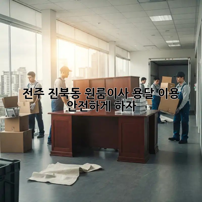 전주 진북동 원룸이사? 용달 이용 안전하게 하자!