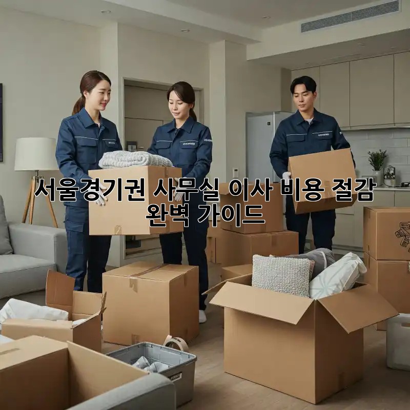 서울/경기권 사무실 이사, 비용 절감 완벽 가이드