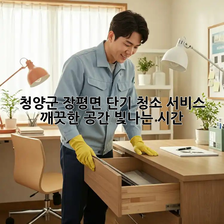 청양군 장평면 단기 청소 서비스: 깨끗한 공간, 빛나는 시간