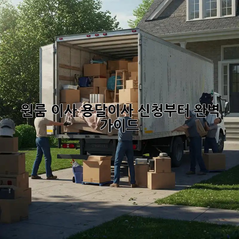 원룸 이사? 용달이사 신청부터 완벽 가이드!