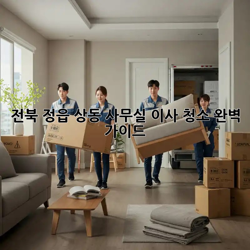 전북 정읍 상동 사무실 이사 청소: 완벽 가이드