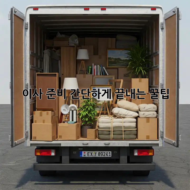 이사 준비, 간단하게 끝내는 꿀팁!