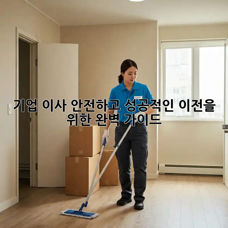 기업 이사, 안전하고 성공적인 이전을 위한 완벽 가이드
