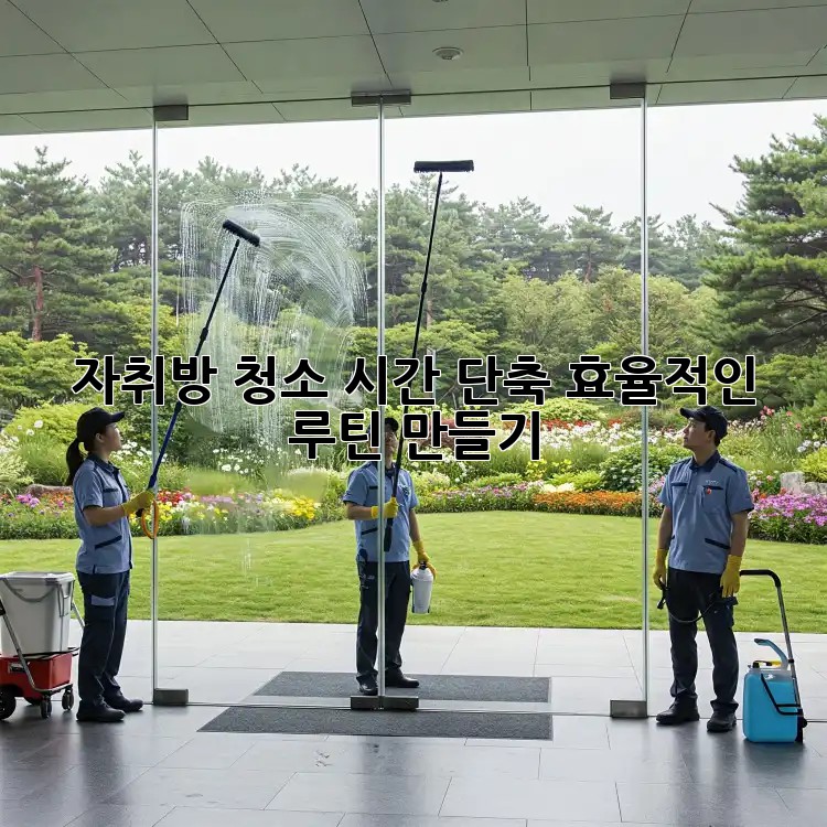 자취방 청소 시간 단축, 효율적인 루틴 만들기