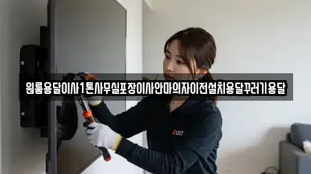 원룸용달이사1톤사무실포장이사안마의자이전설치용달꾸러기용달