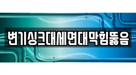 변기싱크대세면대막힘뚫음