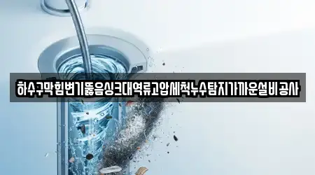 하수구막힘변기뚫음싱크대역류고압세척누수탐지가까운설비공사