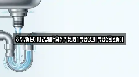 하수구뚫는아빠고압세척하수구막힘변기막힘싱크대막힘정화조뚫어