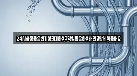 24시출장뚫음변기싱크대하수구막힘뚫음하수배관고압세척뚫어요