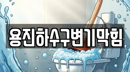 용진하수구변기막힘