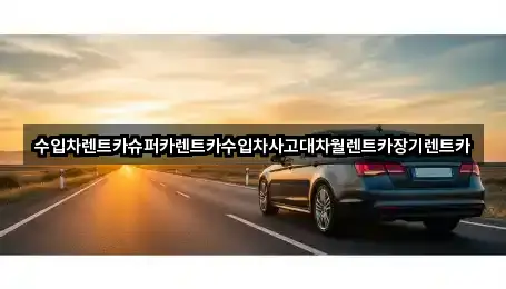 신천동 장기렌트카 2곳 주소 빠른접속