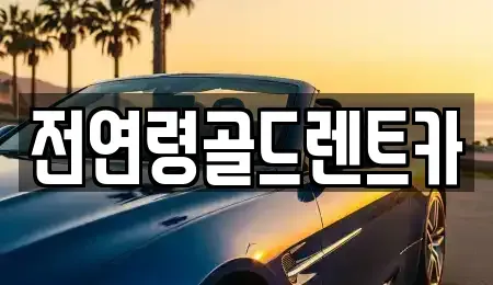 대구 달서구 두류동 렌트카 전문 전연령골드렌트카